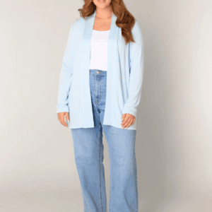 Ayla vest light blue plus size