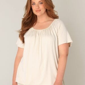 Yoni tuniek met elastiek light beige