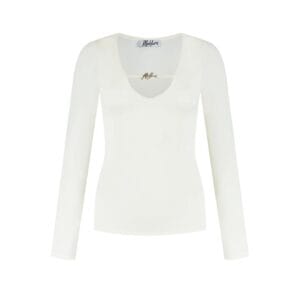 Malelions Women V-Neck Top wit